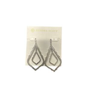 Kendra Scott double layered drop earrings in silver